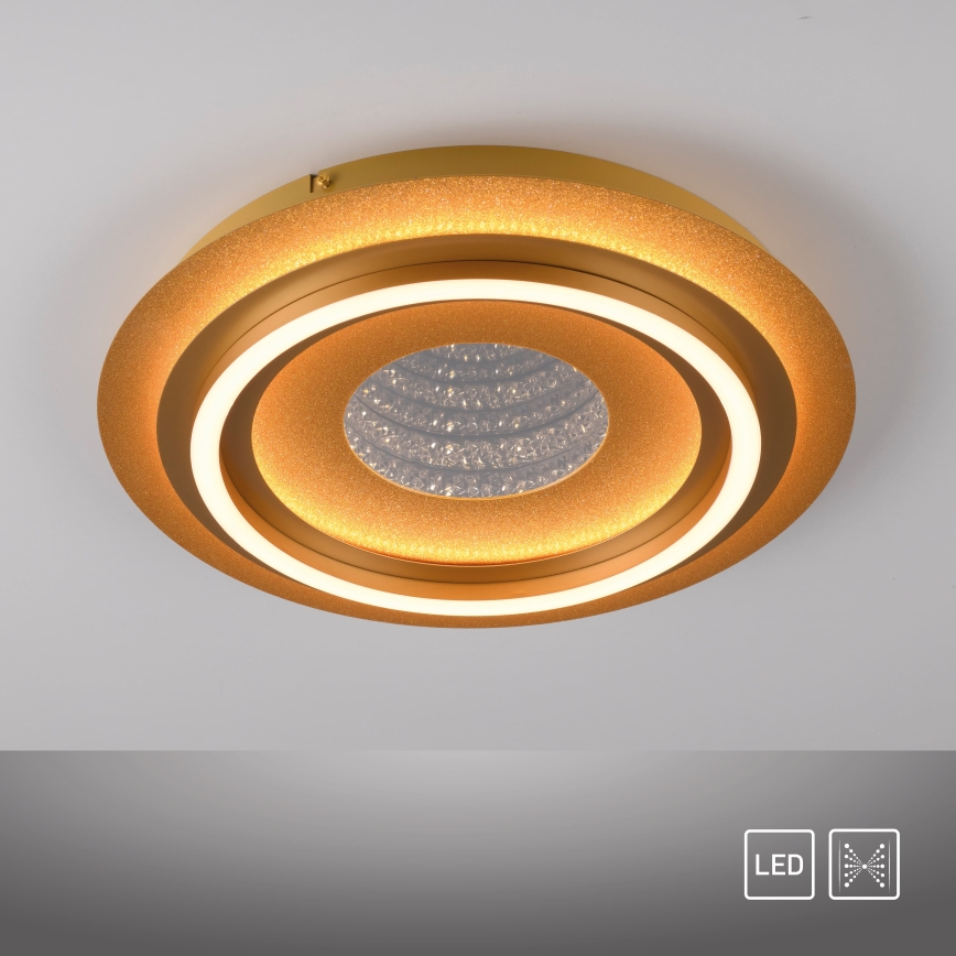 JUST LIGHT. 15089-60 - LED stropno svjetlo CICHIO LED/36W/230V Ø 40 cm zlatno
