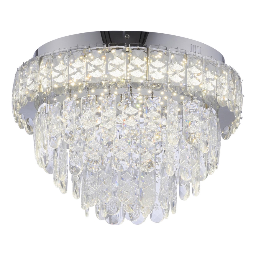 JUST LIGHT. 15092-17 - LED stropna svjetiljka KULUNKA LED/33W/230V pr. 38 cm sjajni krom