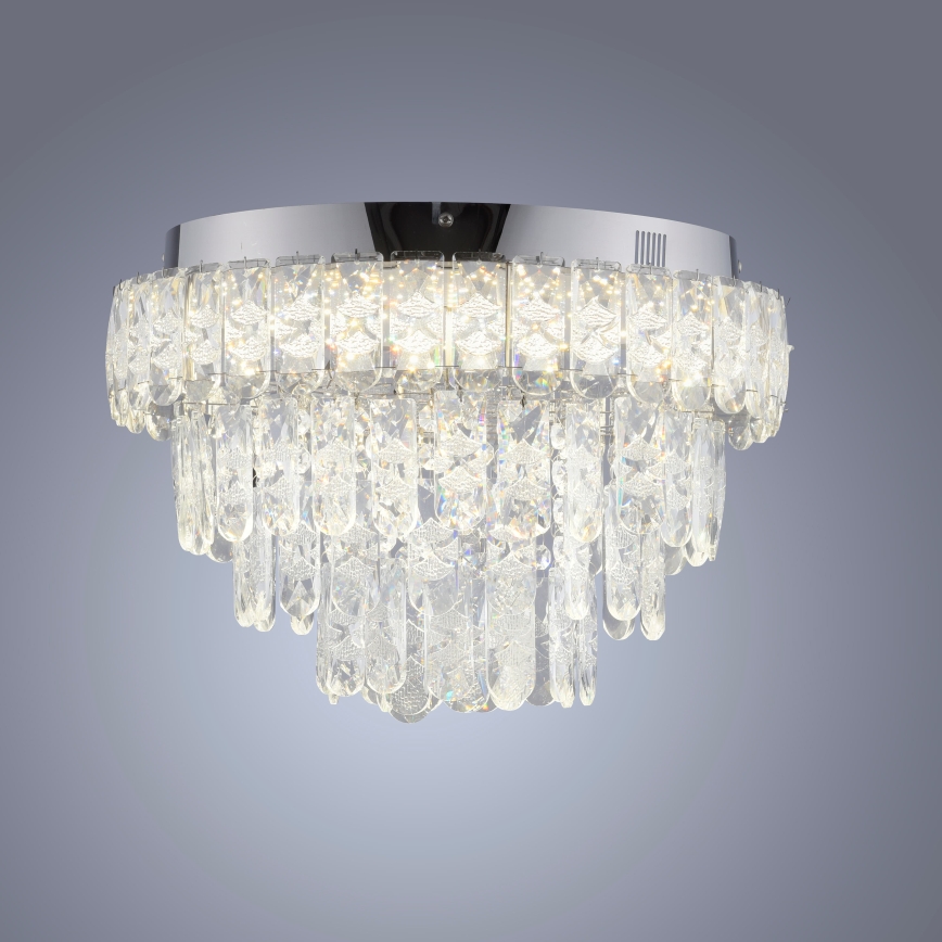 JUST LIGHT. 15092-17 - LED stropna svjetiljka KULUNKA LED/33W/230V pr. 38 cm sjajni krom