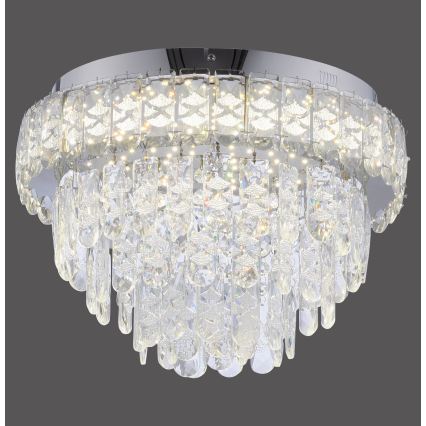 JUST LIGHT. 15092-17 - LED stropna svjetiljka KULUNKA LED/33W/230V pr. 38 cm sjajni krom