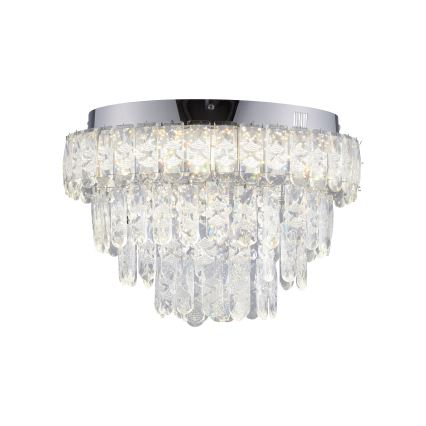 JUST LIGHT. 15092-17 - LED stropna svjetiljka KULUNKA LED/33W/230V pr. 38 cm sjajni krom