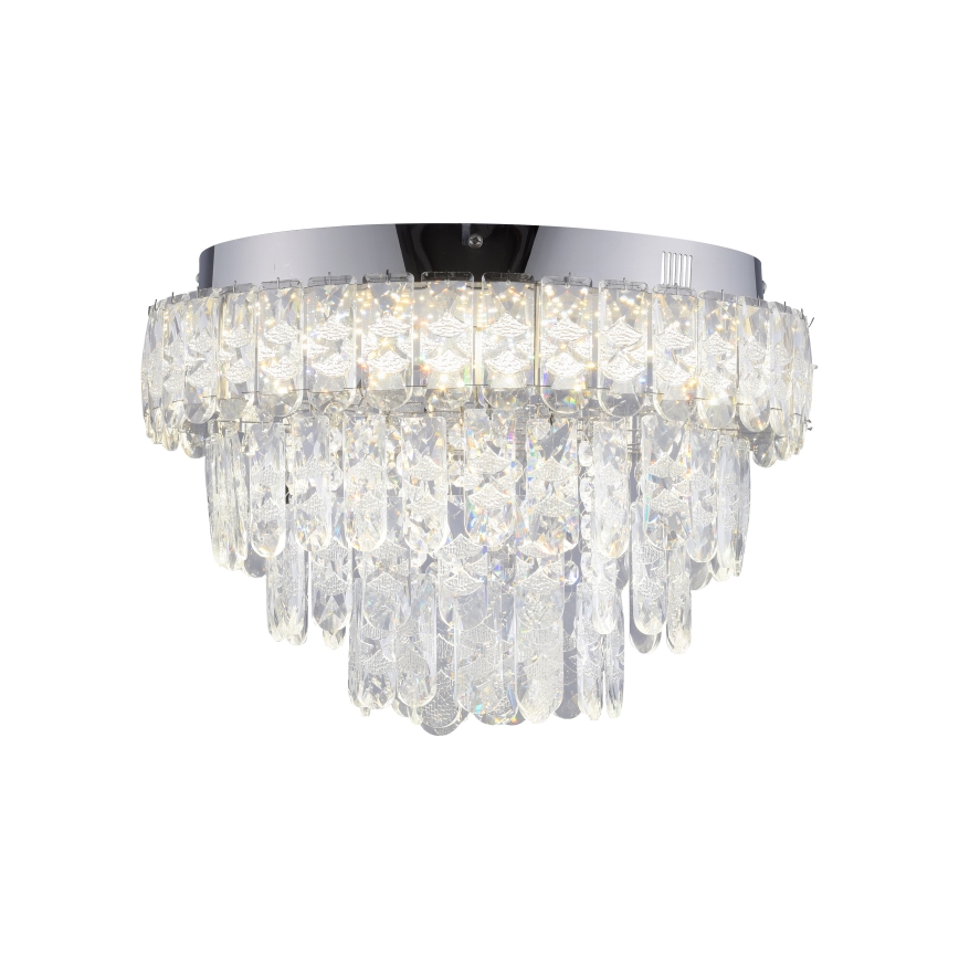 JUST LIGHT. 15092-17 - LED stropna svjetiljka KULUNKA LED/33W/230V pr. 38 cm sjajni krom
