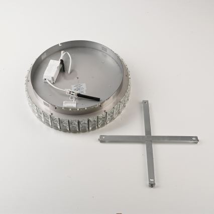 JUST LIGHT. 15092-17 - LED stropna svjetiljka KULUNKA LED/33W/230V pr. 38 cm sjajni krom