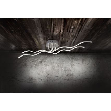 JUST LIGHT. 15126-55 - LED Nadgradni luster WAVE LED/29,4W/230V mat krom