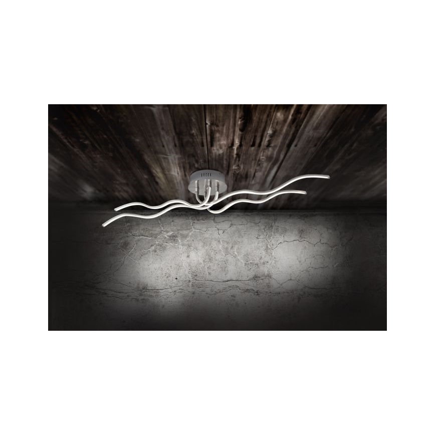 JUST LIGHT. 15126-55 - LED Nadgradni luster WAVE LED/29,4W/230V mat krom