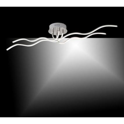 JUST LIGHT. 15126-55 - LED Nadgradni luster WAVE LED/29,4W/230V mat krom
