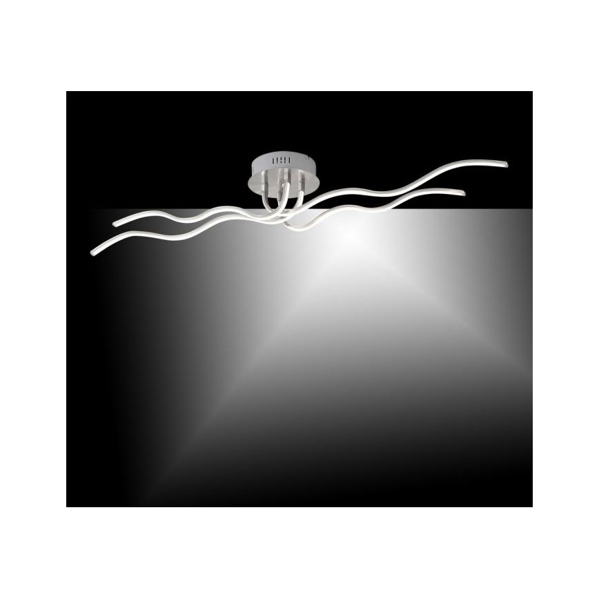 JUST LIGHT. 15126-55 - LED Nadgradni luster WAVE LED/29,4W/230V mat krom