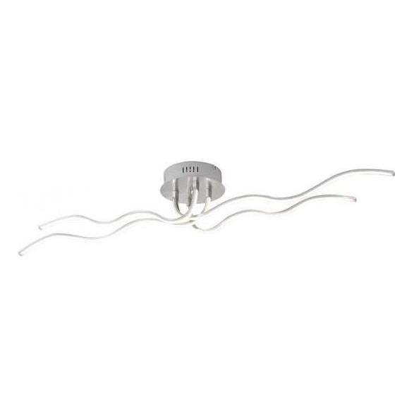 JUST LIGHT. 15126-55 - LED Nadgradni luster WAVE LED/29,4W/230V mat krom