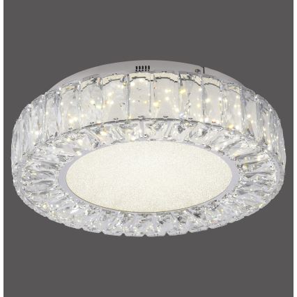 JUST LIGHT. 15221-17 - LED stropna svjetiljka KULUNKA LED/32W/230V, promjer 37 cm, sjajni krom