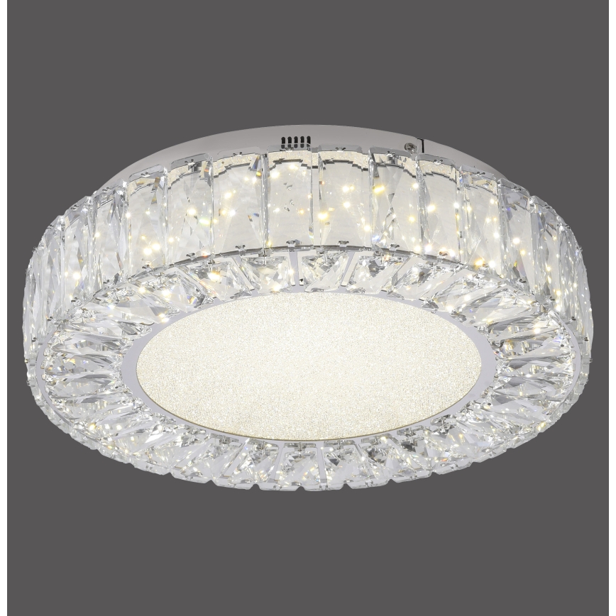 JUST LIGHT. 15221-17 - LED stropna svjetiljka KULUNKA LED/32W/230V, promjer 37 cm, sjajni krom