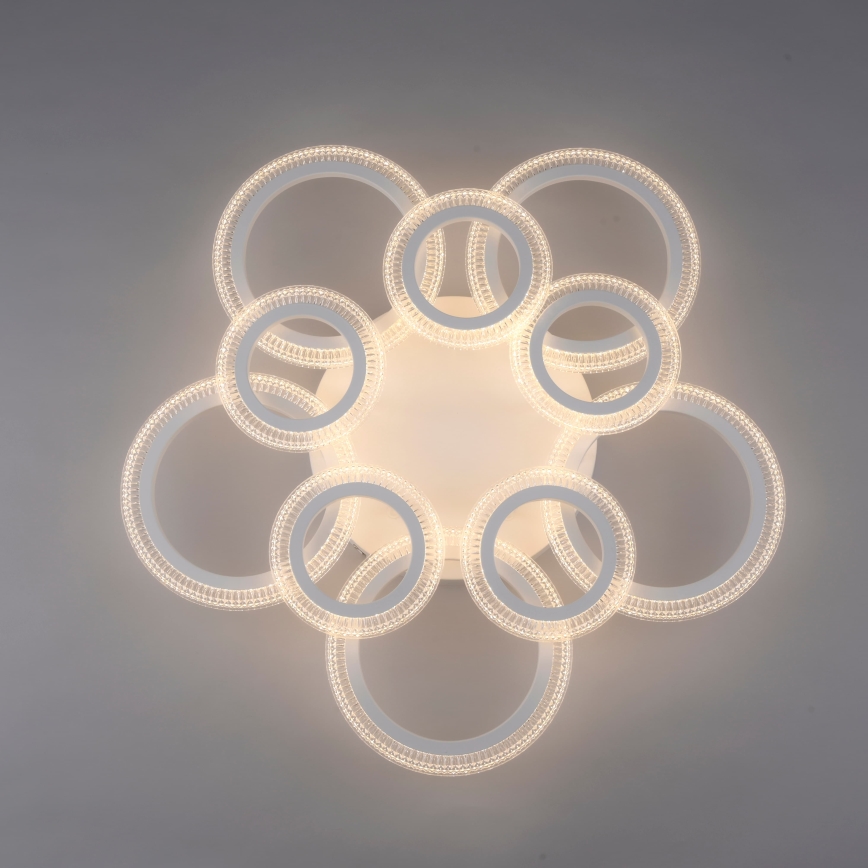 JUST LIGHT. 15268-16 - LED stropna svjetiljka CRYSTALLO LED/48,5W/230V Ø 68,6 cm bijela
