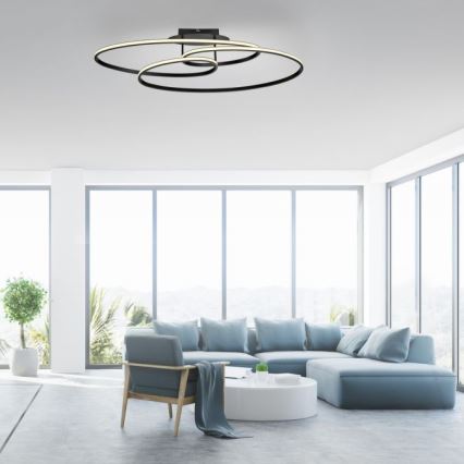 JUST LIGHT. 15321-18 - LED Stropna svjetiljka LUMACA LED/33W/230V crna
