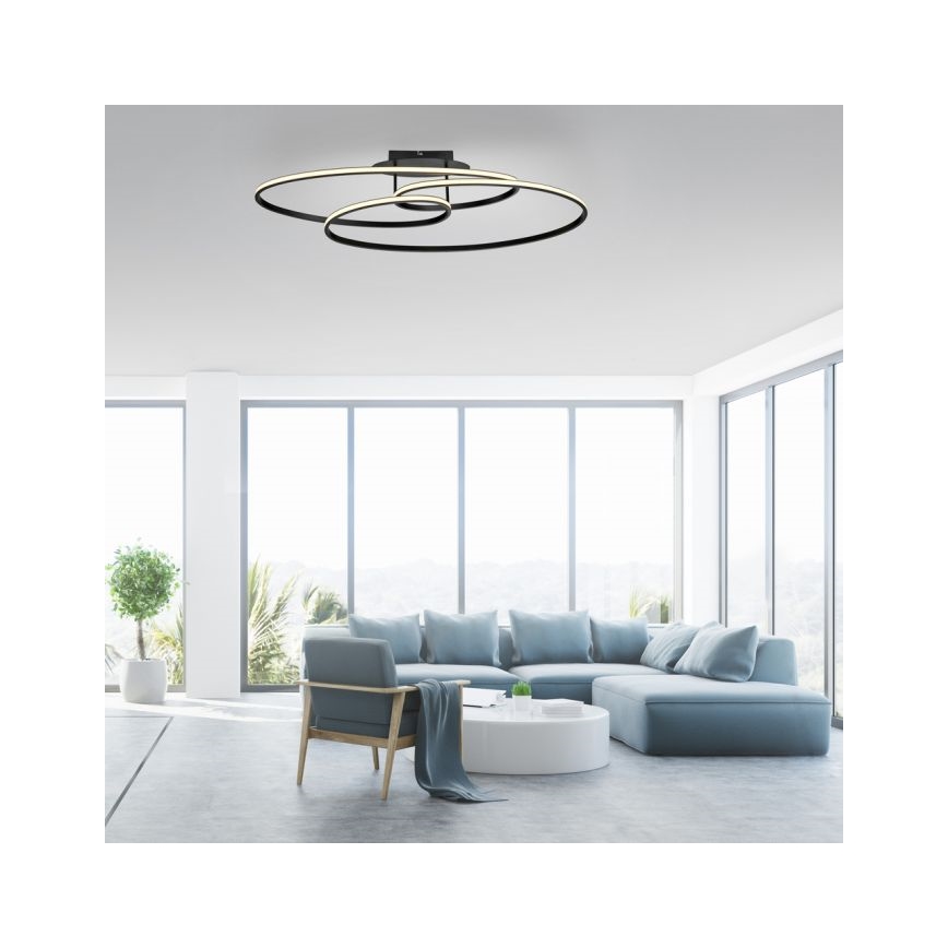 JUST LIGHT. 15321-18 - LED Stropna svjetiljka LUMACA LED/33W/230V crna