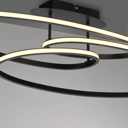 JUST LIGHT. 15321-18 - LED Stropna svjetiljka LUMACA LED/33W/230V crna