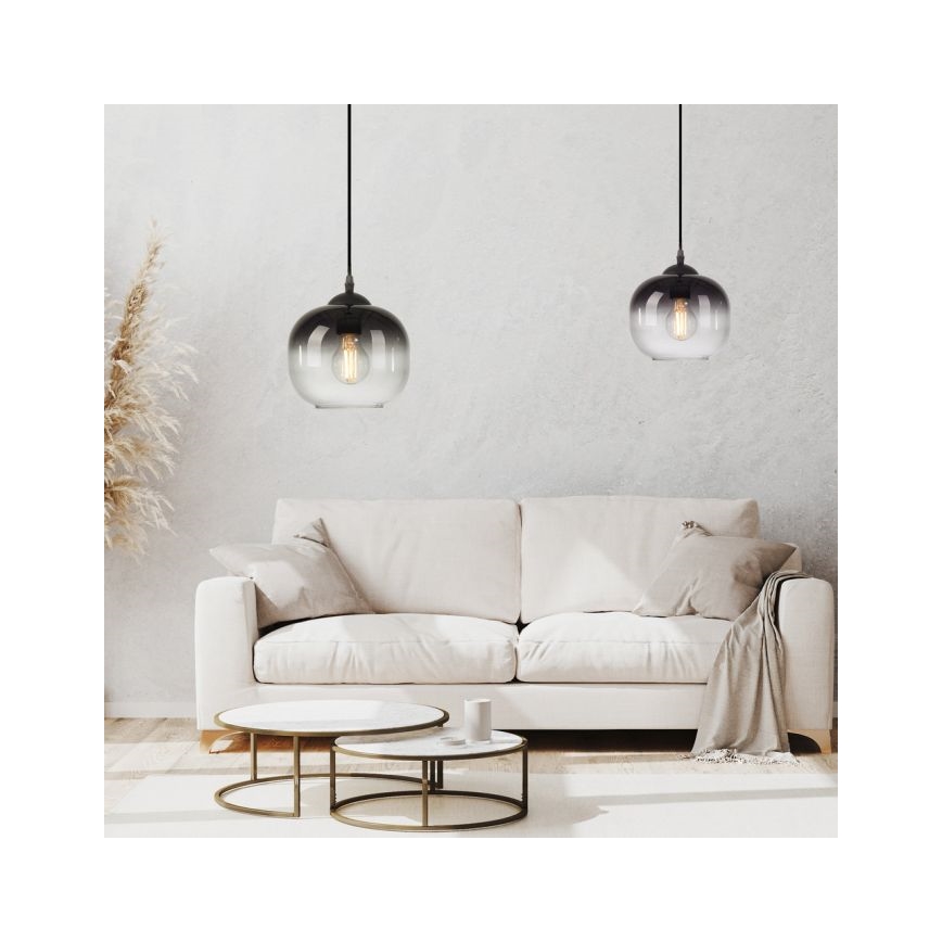 JUST LIGHT. 15420-18 - Luster na sajli ZEA 1xE27/25W/230V crna