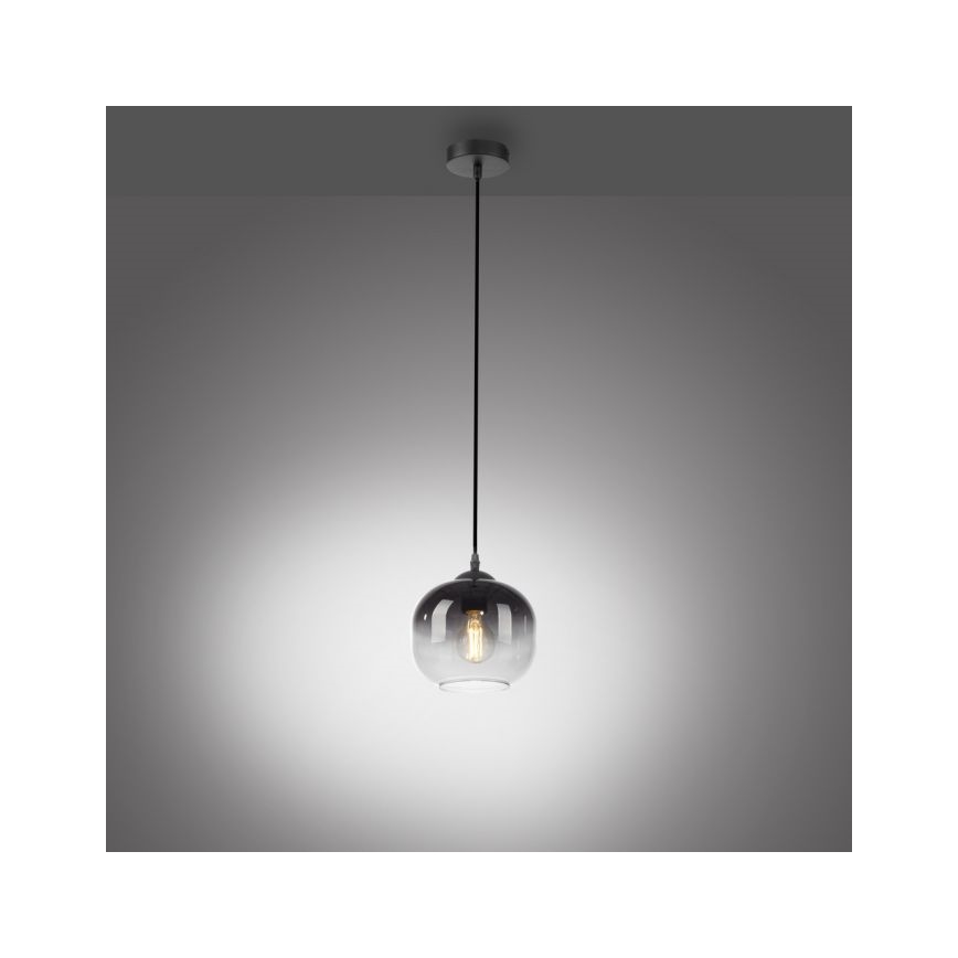 JUST LIGHT. 15420-18 - Luster na sajli ZEA 1xE27/25W/230V crna