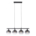 JUST LIGHT. 15421-18 - Luster na sajli ZEA 4xE14/25W/230V crna