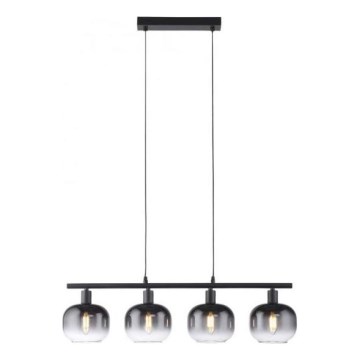 JUST LIGHT. 15421-18 - Luster na sajli ZEA 4xE14/25W/230V crna