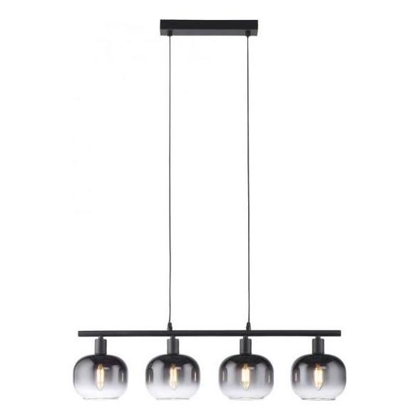 JUST LIGHT. 15421-18 - Luster na sajli ZEA 4xE14/25W/230V crna