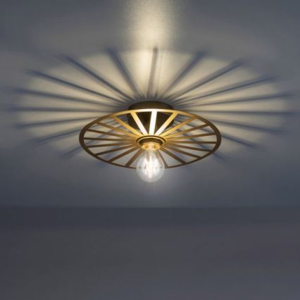 JUST LIGHT. 15635-60 - Stropna svjetiljka SPIKE 1xE27/40W/230V pr. 30 cm mesing