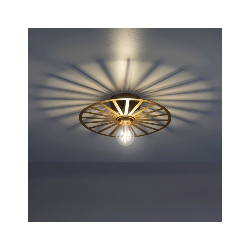 JUST LIGHT. 15635-60 - Stropna svjetiljka SPIKE 1xE27/40W/230V pr. 30 cm mesing