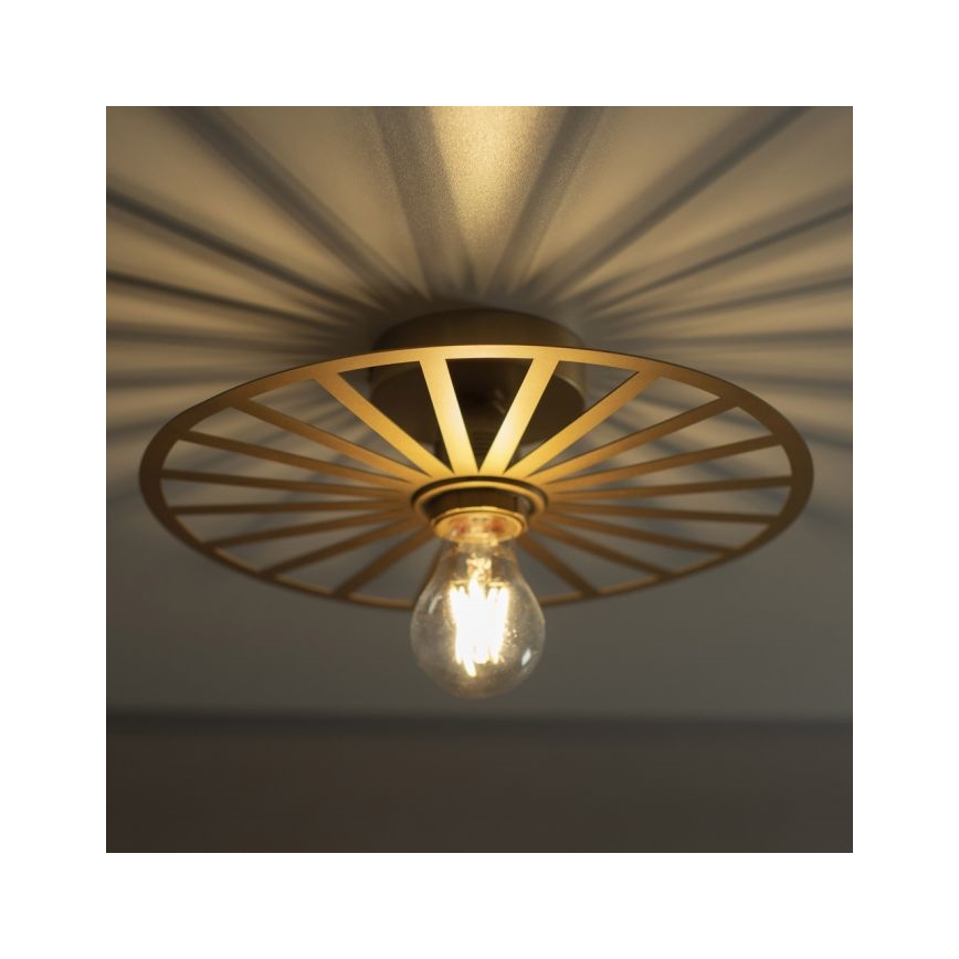 JUST LIGHT. 15635-60 - Stropna svjetiljka SPIKE 1xE27/40W/230V pr. 30 cm mesing
