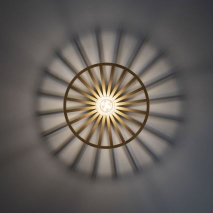 JUST LIGHT. 15635-60 - Stropna svjetiljka SPIKE 1xE27/40W/230V pr. 30 cm mesing