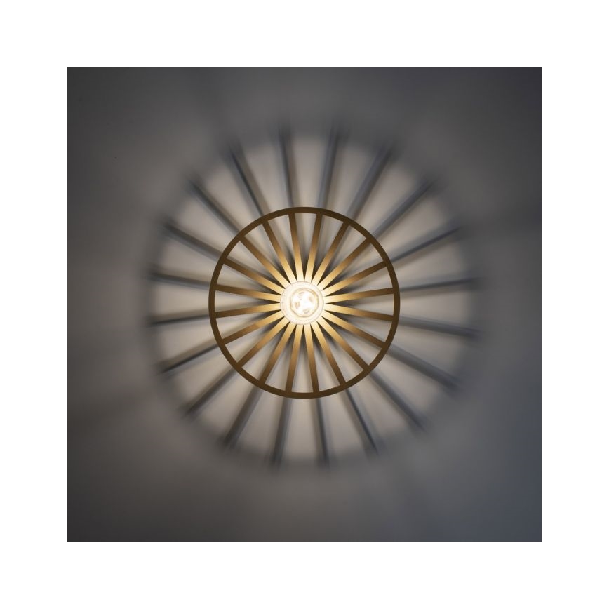 JUST LIGHT. 15635-60 - Stropna svjetiljka SPIKE 1xE27/40W/230V pr. 30 cm mesing