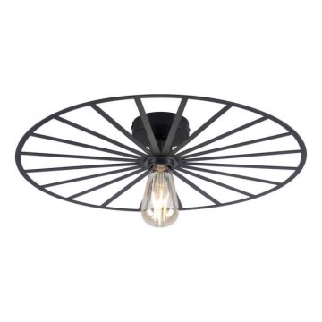 JUST LIGHT. 15636-18 - Stropna svjetiljka SPIKE 1xE27/40W/230V pr. 50 cm crna