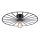 JUST LIGHT. 15636-18 - Stropna svjetiljka SPIKE 1xE27/40W/230V pr. 50 cm crna