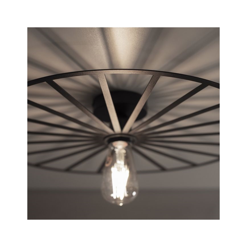 JUST LIGHT. 15636-18 - Stropna svjetiljka SPIKE 1xE27/40W/230V pr. 50 cm crna