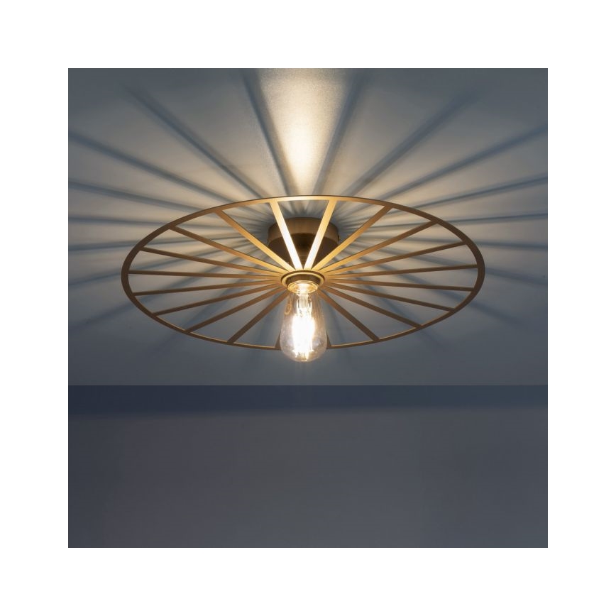 JUST LIGHT. 15636-60 - Stropna svjetiljka SPIKE 1xE27/40W/230V pr. 50 cm mesing