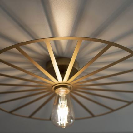 JUST LIGHT. 15636-60 - Stropna svjetiljka SPIKE 1xE27/40W/230V pr. 50 cm mesing