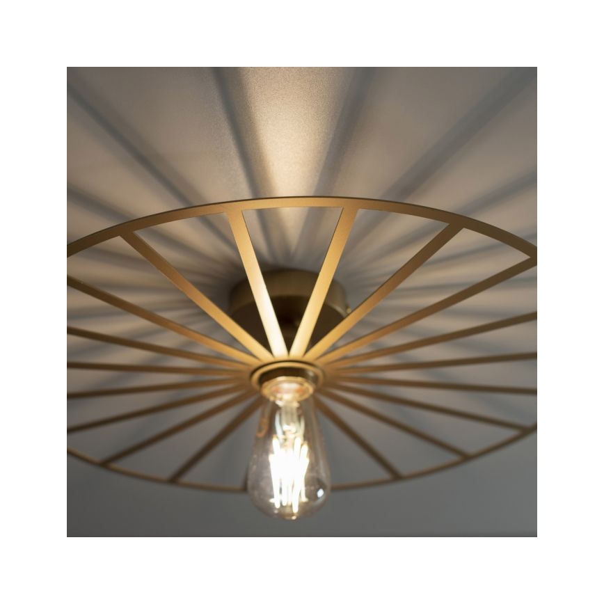 JUST LIGHT. 15636-60 - Stropna svjetiljka SPIKE 1xE27/40W/230V pr. 50 cm mesing