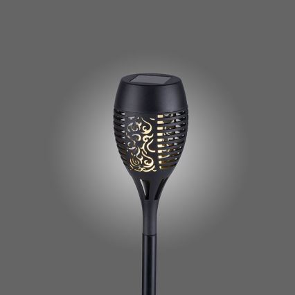 JUST LIGHT. 19106-18-3 - SET 3x LED Solarna svjetiljka FACKEL LED/0,24W/1,2V 200 mAh IP44 crna