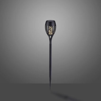 JUST LIGHT. 19106-18-3 - SET 3x LED Solarna svjetiljka FACKEL LED/0,24W/3,7V IP44 crna