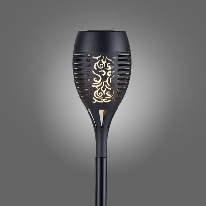 JUST LIGHT. 19106-18-3 - SET 3x LED Solarna svjetiljka FACKEL LED/0,24W/3,7V IP44 crna