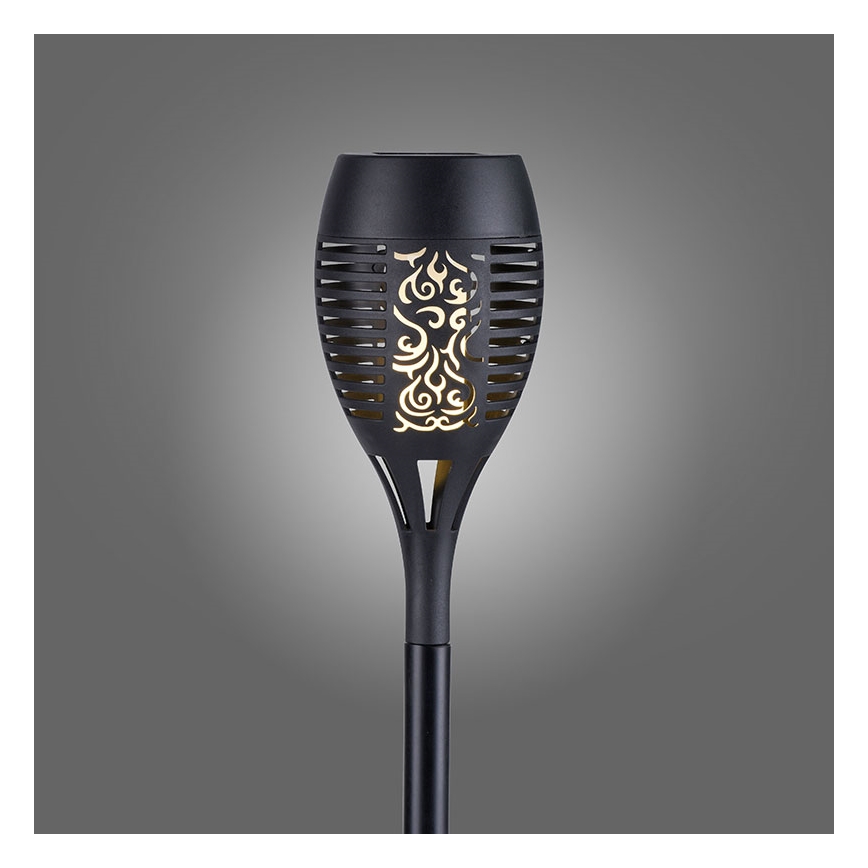 JUST LIGHT. 19106-18-3 - SET 3x LED Solarna svjetiljka FACKEL LED/0,24W/3,7V IP44 crna