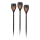 JUST LIGHT. 19106-18-3 - SET 3x LED Solarna svjetiljka FACKEL LED/0,24W/3,7V IP44 crna