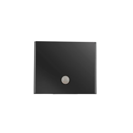 JUST LIGHT. 19471-18 - LED Vanjska zidna svjetiljka sa senzorom AMIN 2xLED/1,25W/3,7V 4400mAh IP44 crna