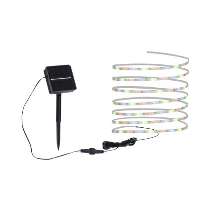 JUST LIGHT. 19971-18 - LED RGB solarna traka TEANIA LED/3,7V 5 m 1200 mAh IP44 crna