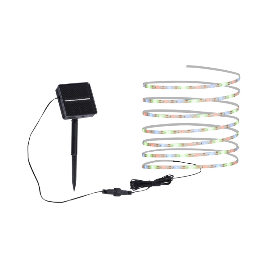 JUST LIGHT. 19971-18 - LED RGB solarna traka TEANIA LED/3,7V 5 m 1200 mAh IP44 crna
