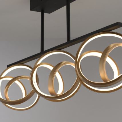 JUST LIGHT. 6245-18 - LED Prigušivi nadgradni luster LOOP 3xLED/11W/230V 2700-5000K + daljinski upravljač