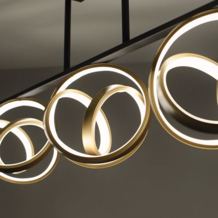 JUST LIGHT. 6245-18 - LED Prigušivi nadgradni luster LOOP 3xLED/11W/230V 2700-5000K + daljinski upravljač