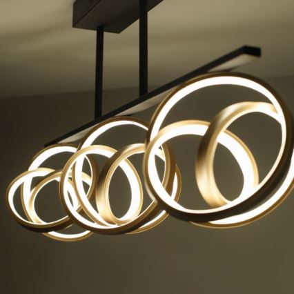 JUST LIGHT. 6245-18 - LED prigušivački plafonski luster LOOP 3xLED/11W/230V 2700-5000K + daljinski upravljač
