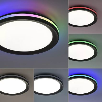 JUST LIGHT. 7509018 - LED RGBW Prigušiva stropna svjetiljka GANGES LED/24W/230V 2700-5000K + daljinski upravljač
