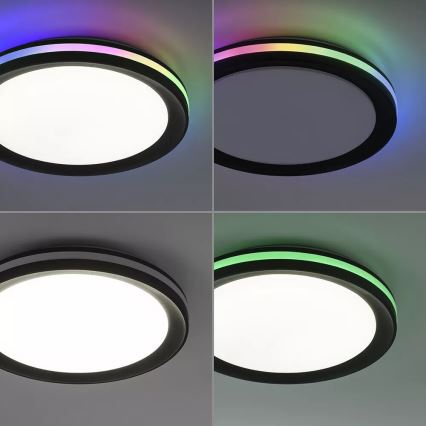 JUST LIGHT. 7509018 - LED RGBW Prigušiva stropna svjetiljka GANGES LED/24W/230V 2700-5000K + daljinski upravljač
