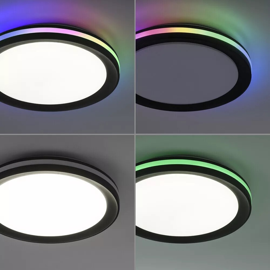 JUST LIGHT. 7509018 - LED RGBW Prigušiva stropna svjetiljka GANGES LED/24W/230V 2700-5000K + daljinski upravljač