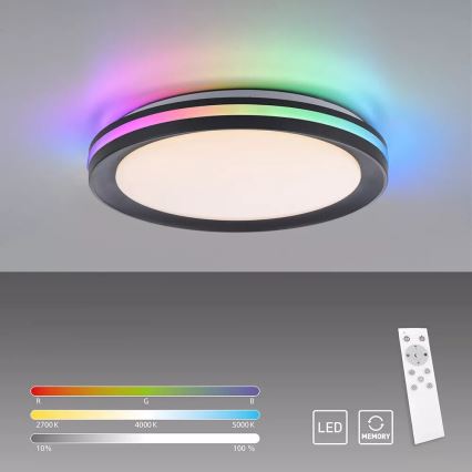 JUST LIGHT. 7509018 - LED RGBW Prigušiva stropna svjetiljka GANGES LED/24W/230V 2700-5000K + daljinski upravljač