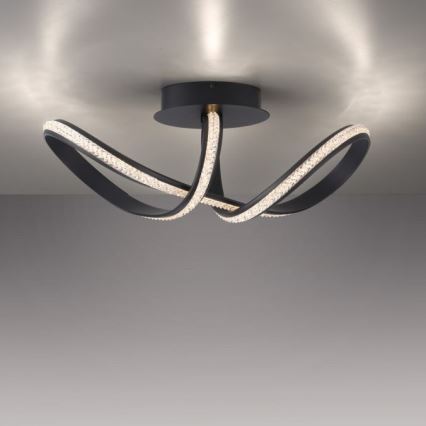 JUST LIGHT. 8475-18 - LED Prigušivi nadgradni luster BRILLA LED/29W/230V crna